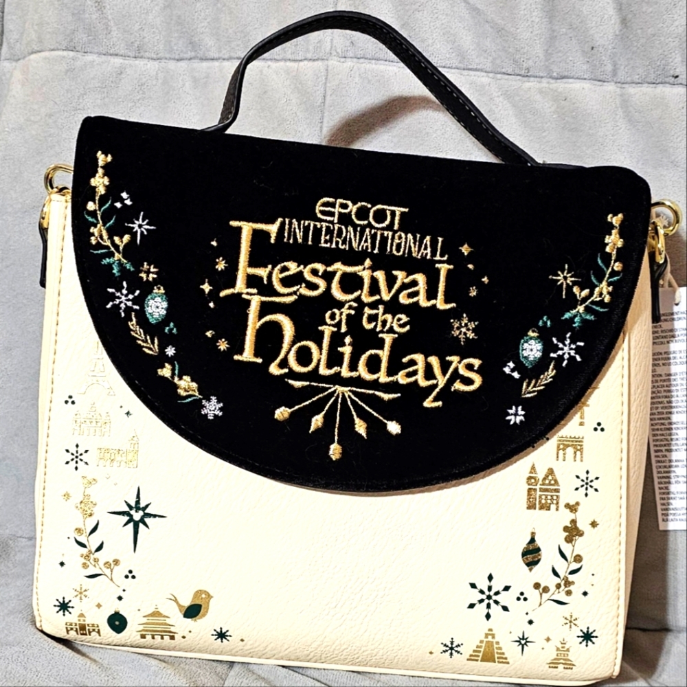 NWT 2023 Epcot Festival of Holidays Exclusive Loungefly Purse